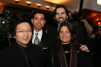 Richard Kidd, behind Jill Smolin, at last year's VES Awards